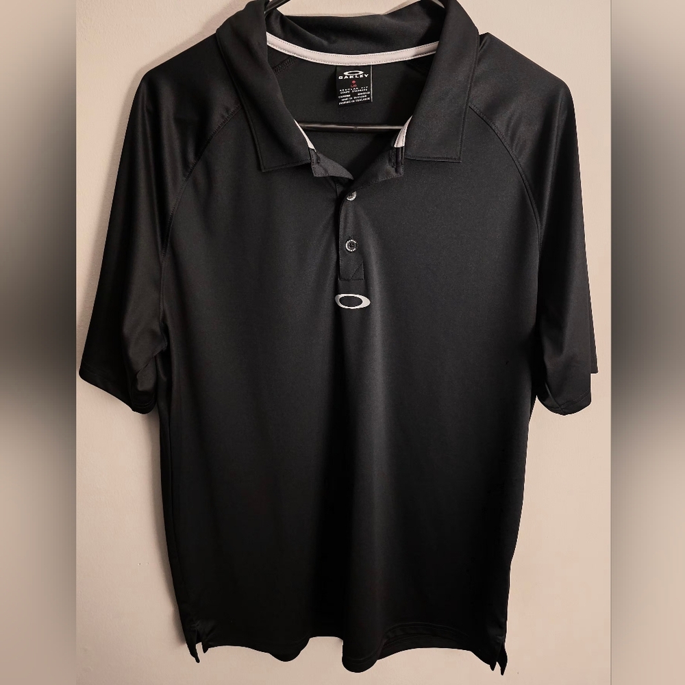 Oakley Men's Polo Shirt in Classic Black, Size XL